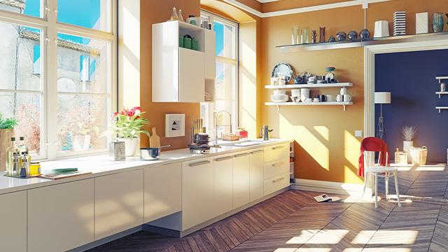 sunlight in the kitchen
