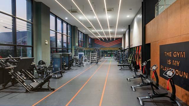bright gym interior