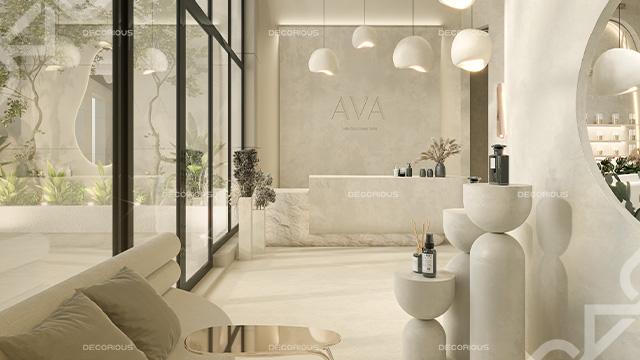 Modern guestroom - Small Salon Interior Design 