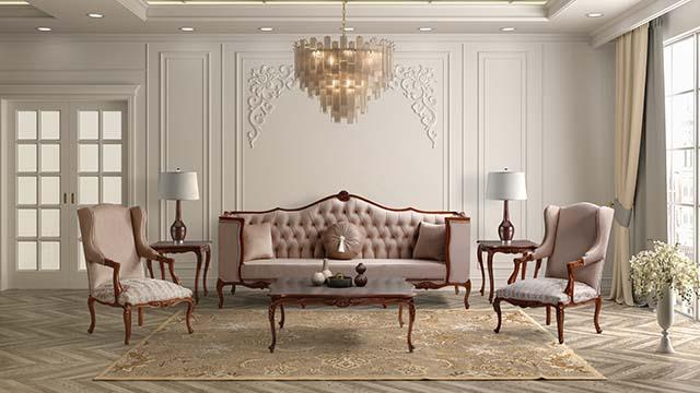 neoclassic living room 